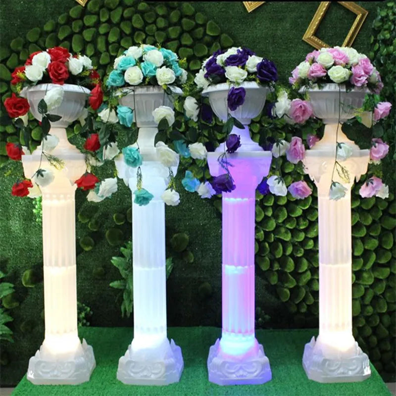 Coluna Romana com Flores – Decoração para Casamento e Festa