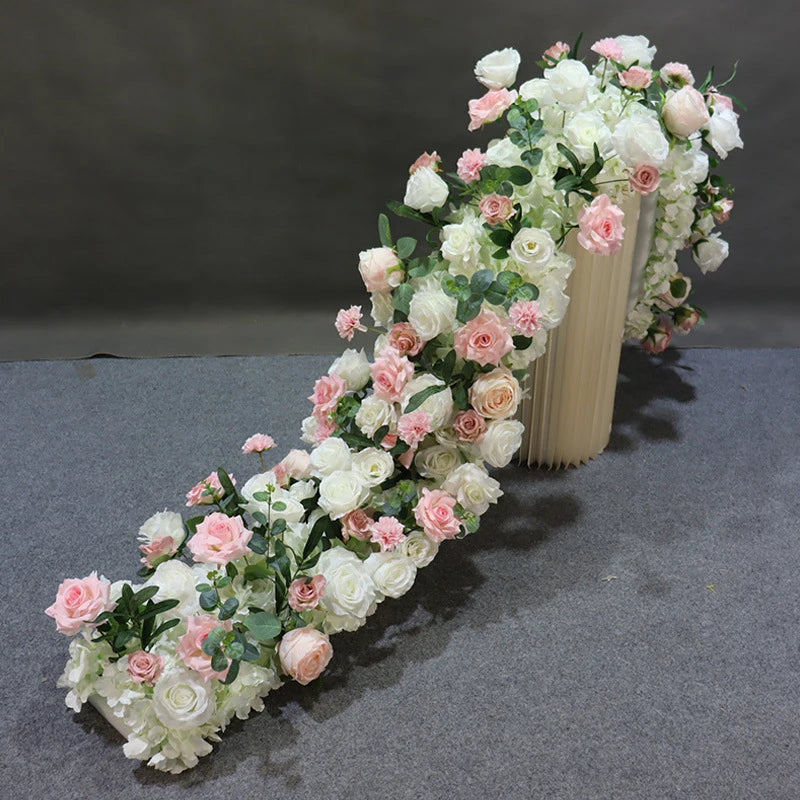 Caminho de Rosas e Peônias – Centro de Mesa e Decoração para Casamento e Festas