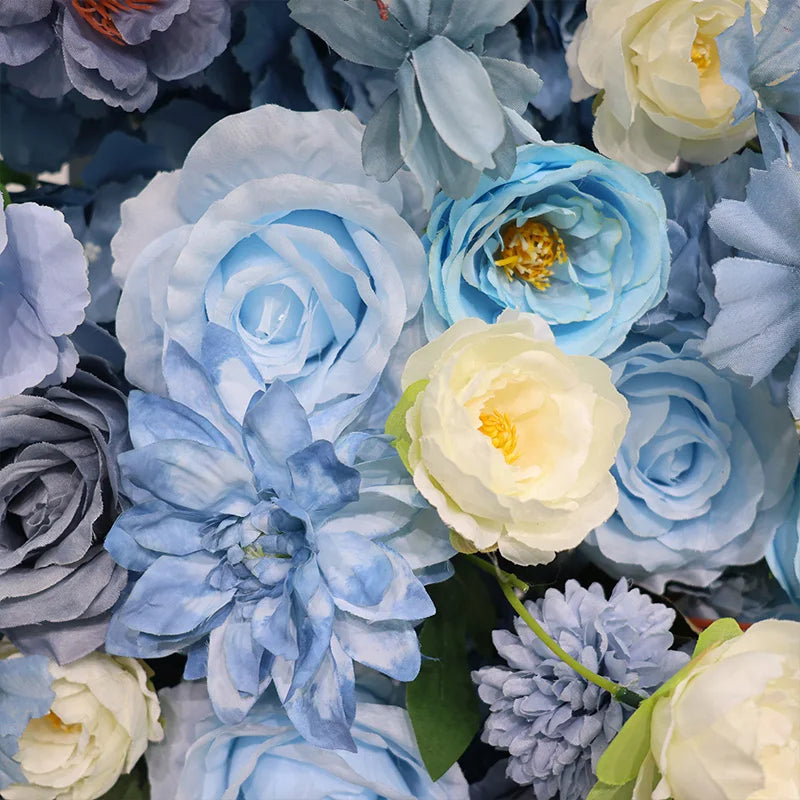 Caminho de Flores Azul Haze – Decoração para Casamento e Eventos