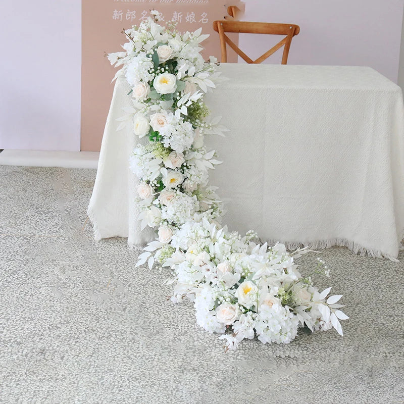 Caminho de Rosas e Peônias – Centro de Mesa e Decoração para Casamento e Festas