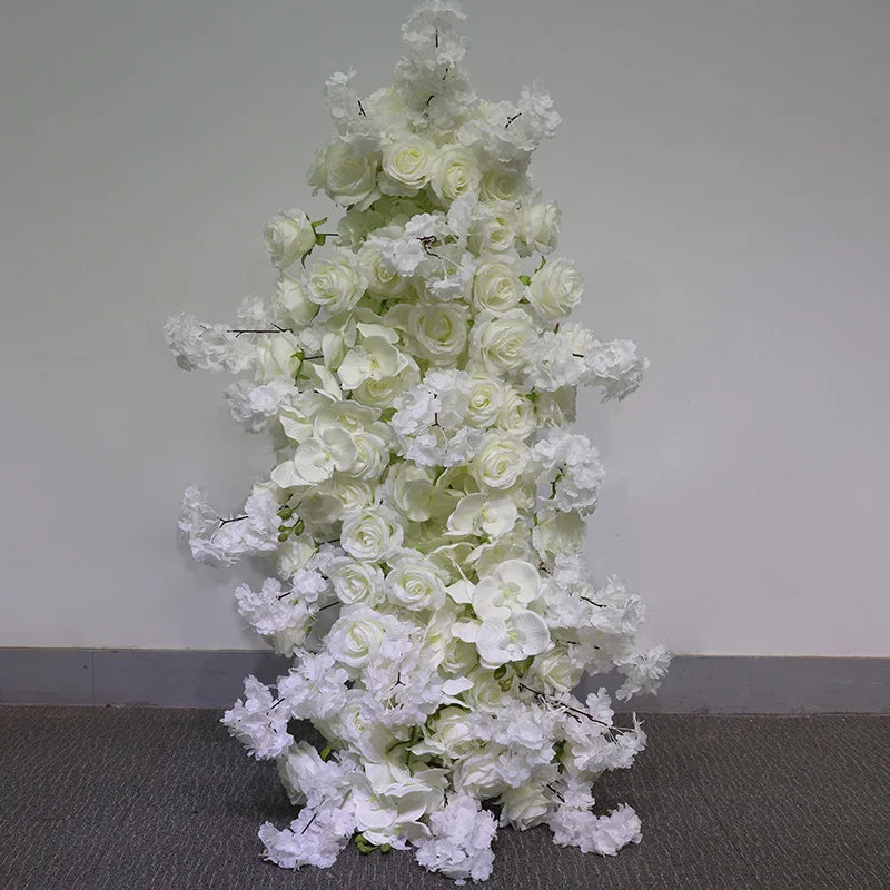 Caminho de Flores Azul Haze – Decoração para Casamento e Eventos