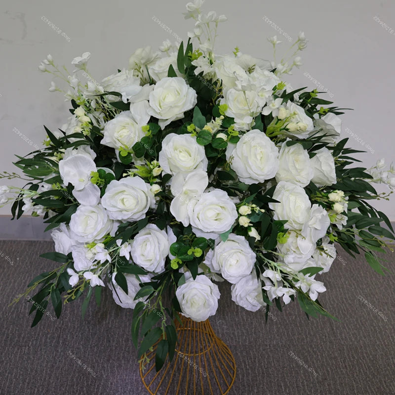 Bola de Flores Branca – Centro de Mesa para Casamento e Eventos