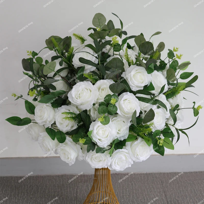 Bola de Flores Branca – Centro de Mesa para Casamento e Eventos