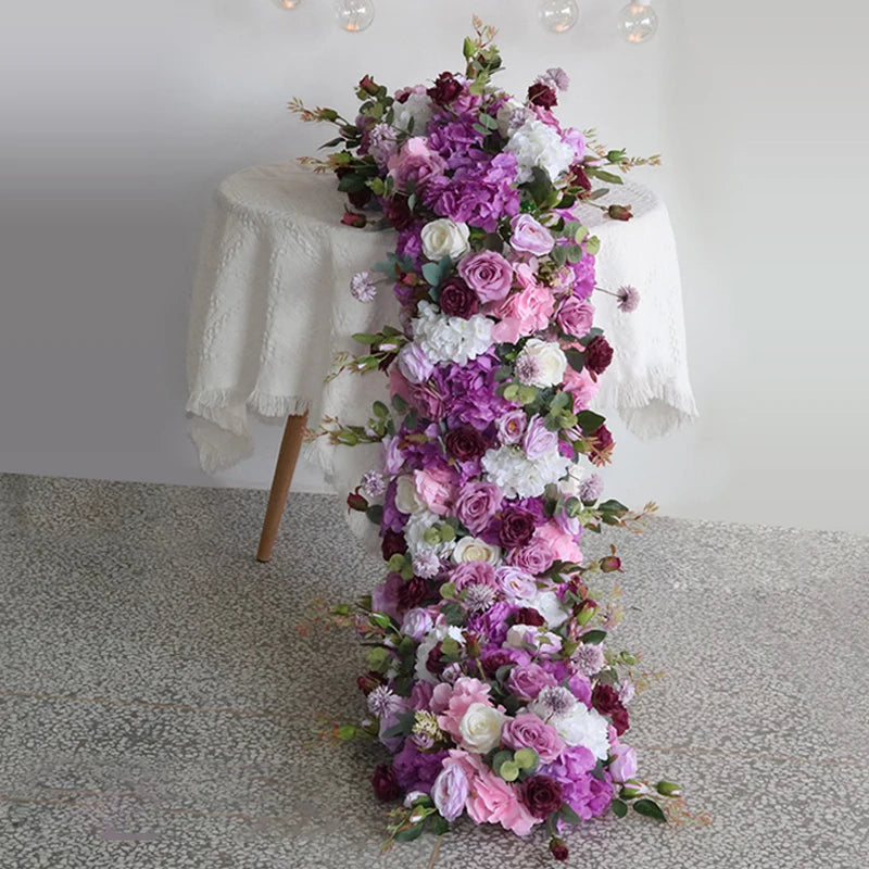 Caminho de Rosas e Peônias – Centro de Mesa e Decoração para Casamento e Festas