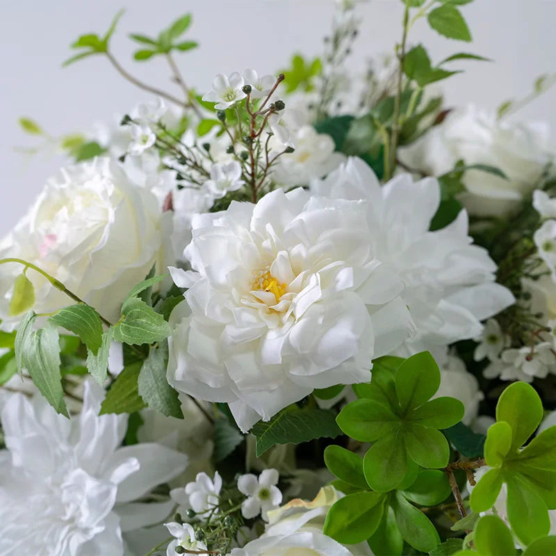 Bola Floral Rosa e Branca – Centro de Mesa para Casamento e Eventos