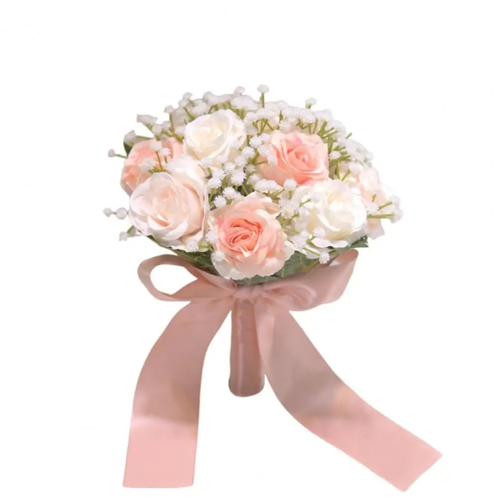 Buquê de Rosas de Seda – Acessório para Noiva e Casamento ao Ar Livre