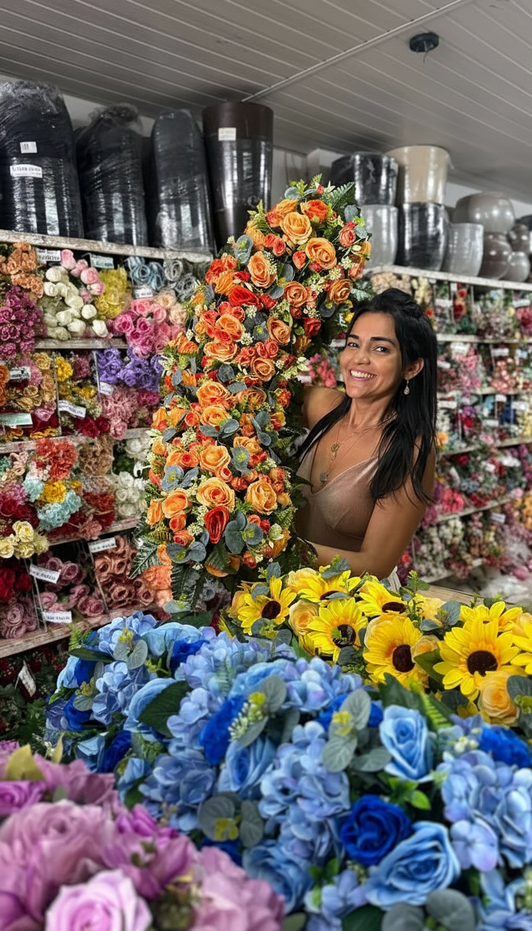 Macarrão Floral 1m