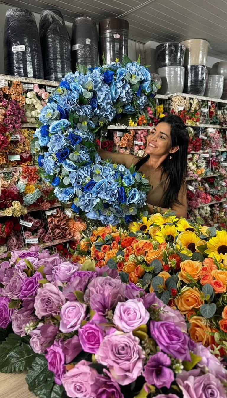 Macarrão Floral 1m