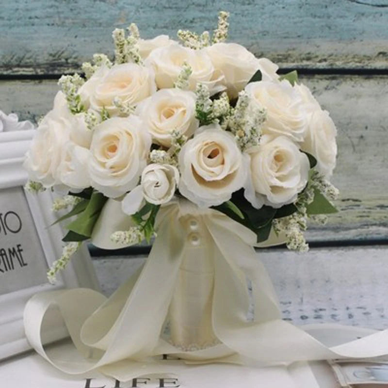 Buquê de Rosas – Acessório para Noiva e Casamento