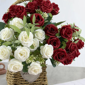 Mini Rosas de Seda – Decoração para Casamento, Mesa e Festa