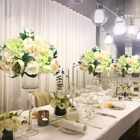 Bola Floral de Rosas, Hortênsias e Peônias – Centro de Mesa para Casamento e Festas