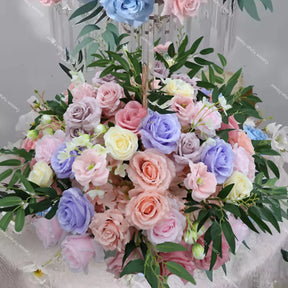 Caminho de Rosas Roxa e Rosa – Decoração para Casamento e Eventos