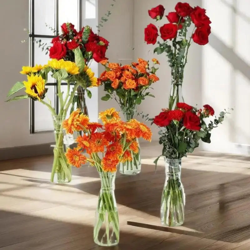 Vaso Transparente Minimalista – Decoração para Flores e Plantas Hidropônicas