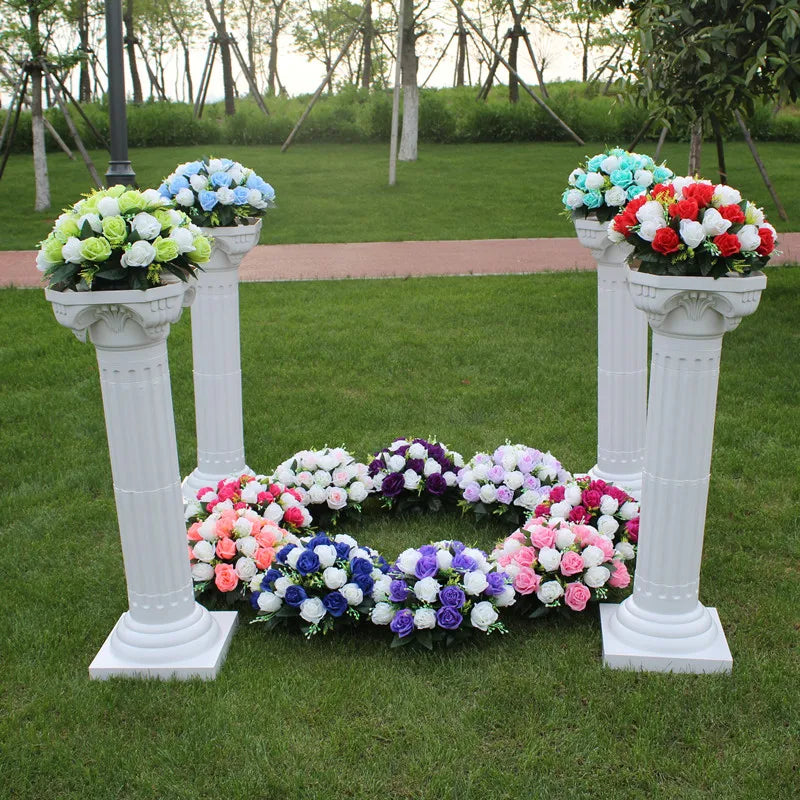 Coluna Romana com Flores – Decoração para Casamento e Festa
