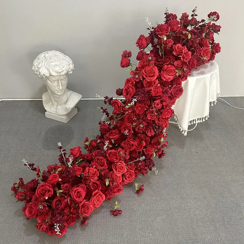 Caminho de Rosas e Hortênsias – Decoração para Casamento e Eventos