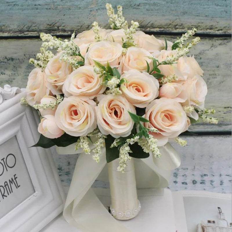Buquê de Rosas – Acessório para Noiva e Casamento