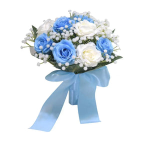 Buquê de Rosas de Seda – Acessório para Noiva e Casamento ao Ar Livre