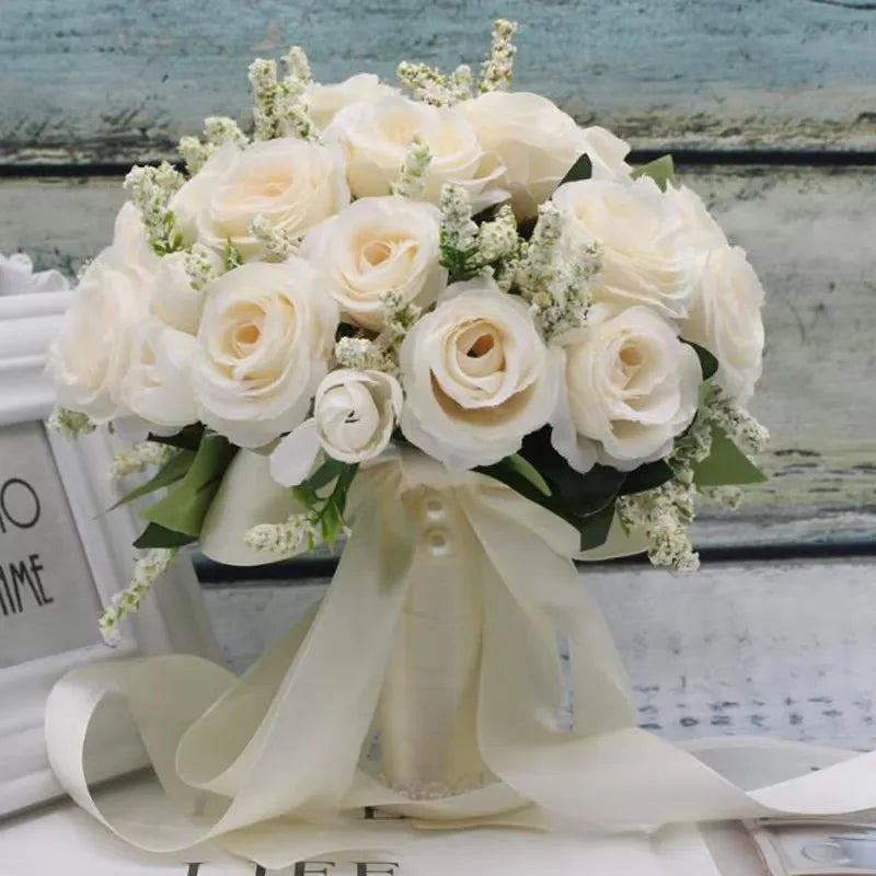 Buquê de Rosas – Acessório para Noiva e Casamento