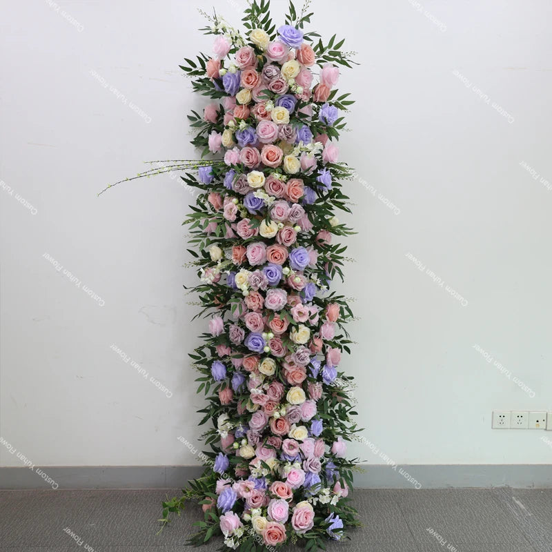 Caminho de Rosas Roxa e Rosa – Decoração para Casamento e Eventos