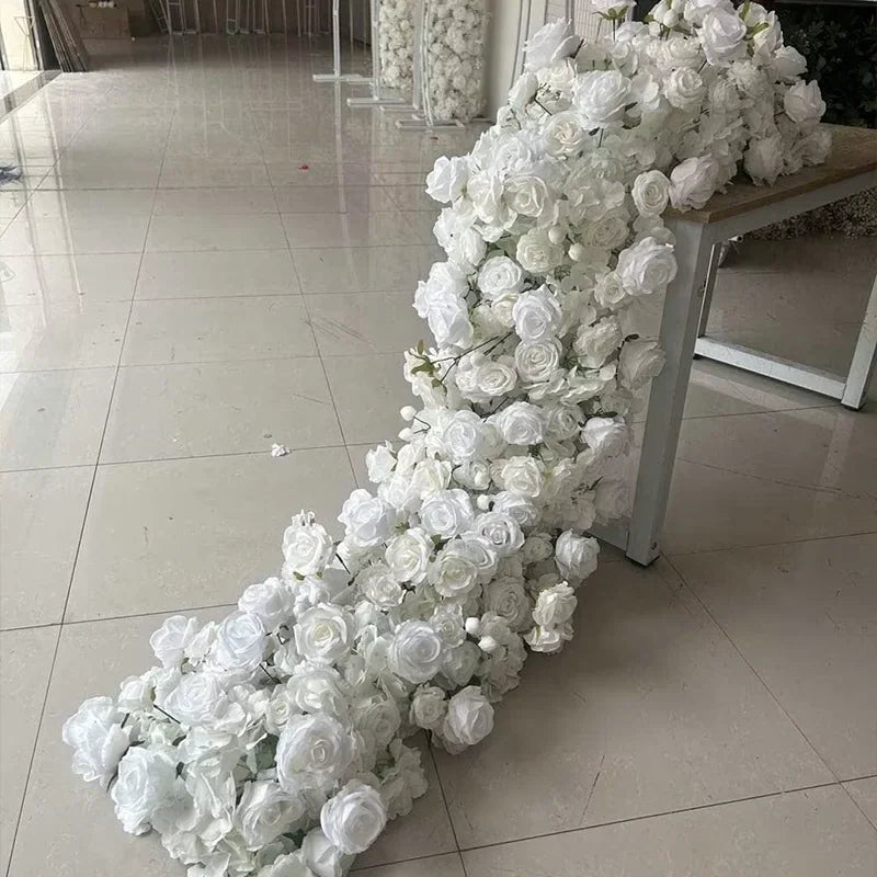 Caminho de Rosas e Hortênsias – Decoração para Casamento e Eventos