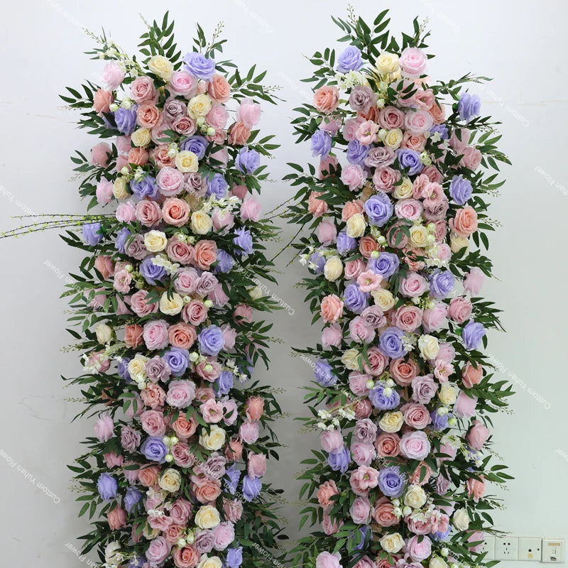 Caminho de Rosas Roxa e Rosa – Decoração para Casamento e Eventos
