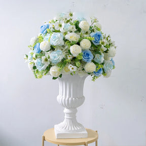 Bola Floral Rosa e Branca – Centro de Mesa para Casamento e Eventos
