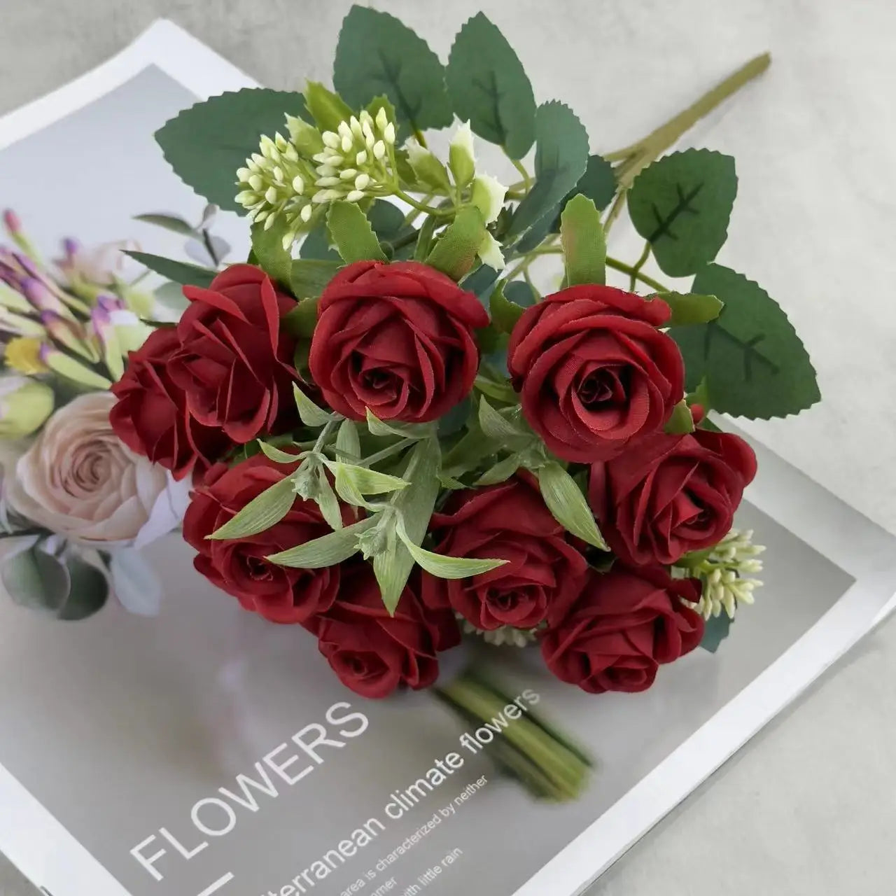 Mini Rosas de Seda – Decoração para Casamento, Mesa e Festa