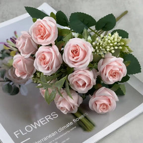 Mini Rosas de Seda – Decoração para Casamento, Mesa e Festa