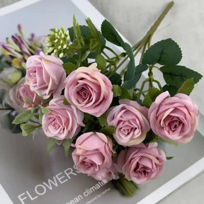Mini Rosas de Seda – Decoração para Casamento, Mesa e Festa