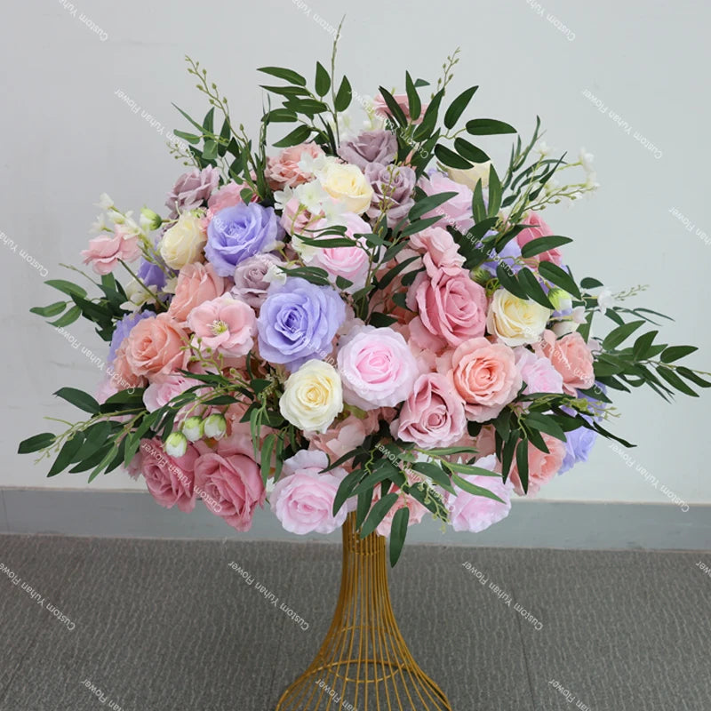 Caminho de Rosas Roxa e Rosa – Decoração para Casamento e Eventos