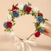 Tiara Floral Boêmia Forest – Coroa de Flores para Casamento e Festas