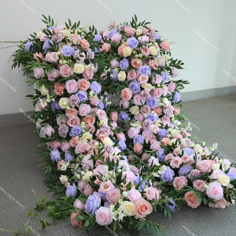 Caminho de Rosas Roxa e Rosa – Decoração para Casamento e Eventos