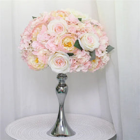Bola Floral de Rosas, Hortênsias e Peônias – Centro de Mesa para Casamento e Festas